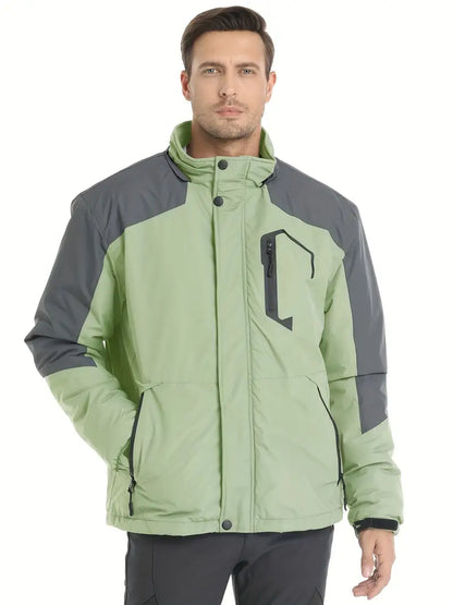 Veste d'extérieur à capuche pour hommes