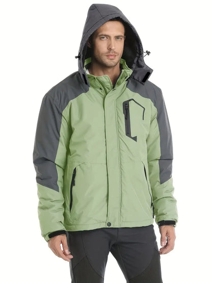 Veste d'extérieur à capuche pour hommes