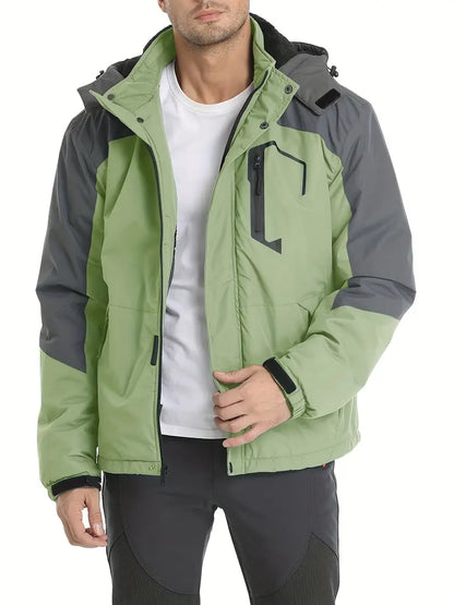 Veste d'extérieur à capuche pour hommes