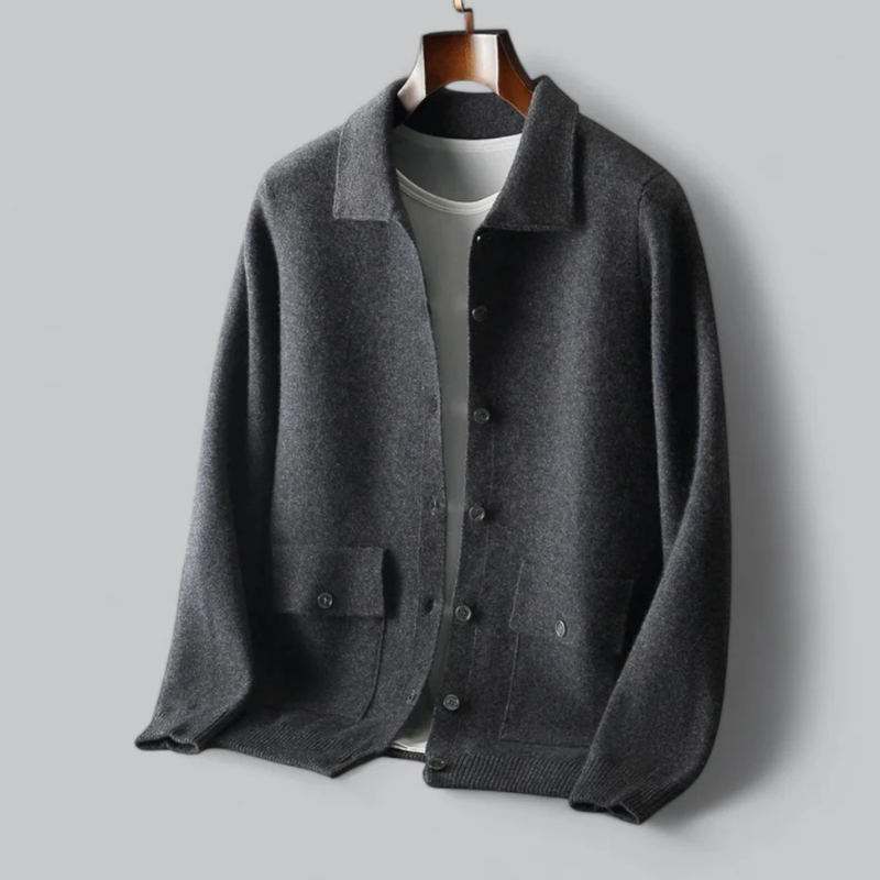 Cardigan chaud haut de gamme pour homme, parfait pour les journées froides