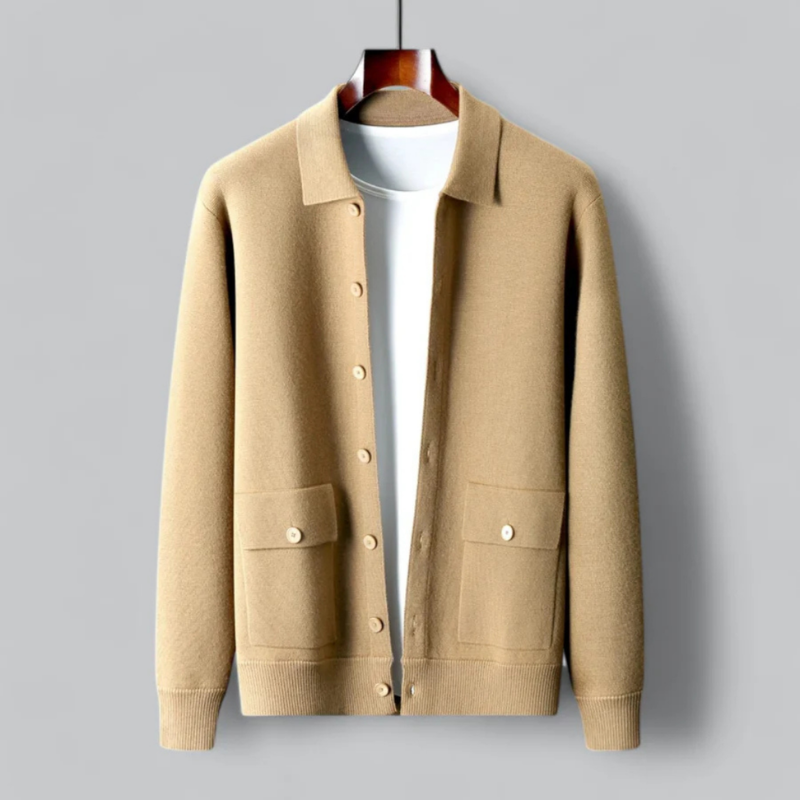 Cardigan chaud haut de gamme pour homme, parfait pour les journées froides