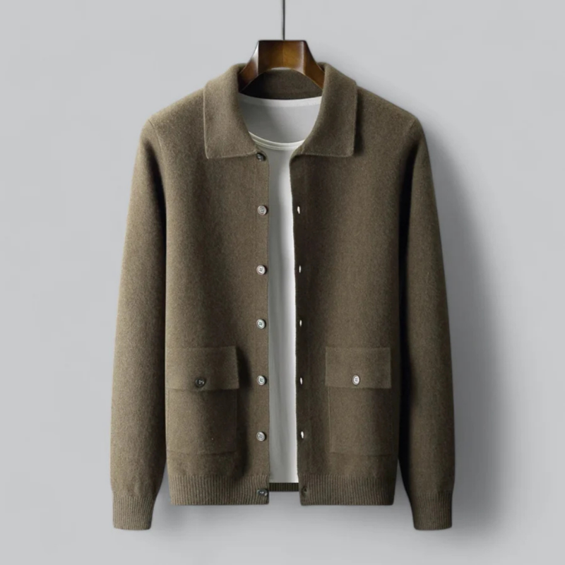 Cardigan chaud haut de gamme pour homme, parfait pour les journées froides