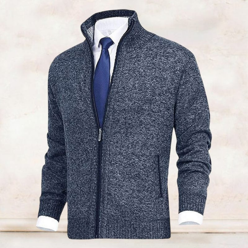 Cardigan classique zippé pour homme, chaud et idéal pour les jours froids