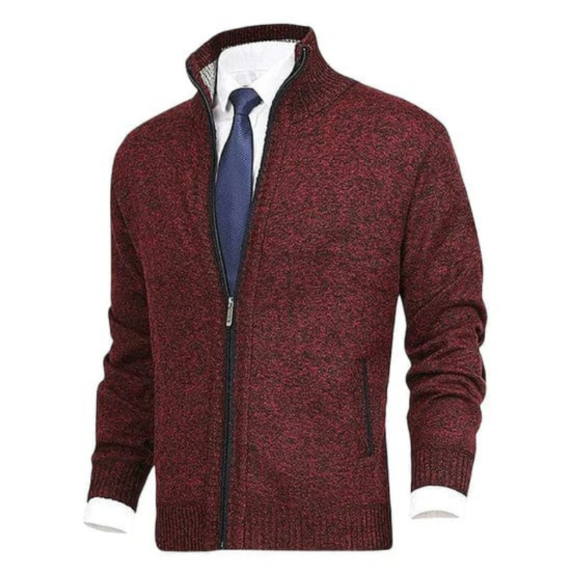 Cardigan classique zippé pour homme, chaud et idéal pour les jours froids