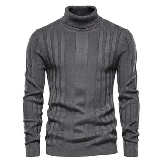 Pull à col roulé chaud et élégant pour homme, idéal pour les journées froides et le style hivernal