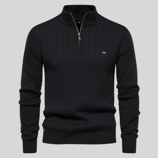  Pull homme à demi-fermeture éclair chaud, idéal pour l’hiver